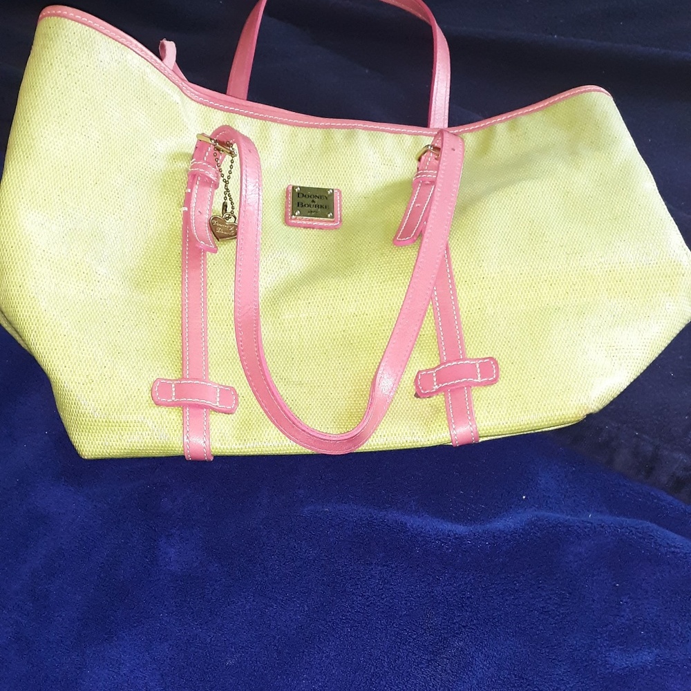 Dooney and Bourke Pink and Green Bag